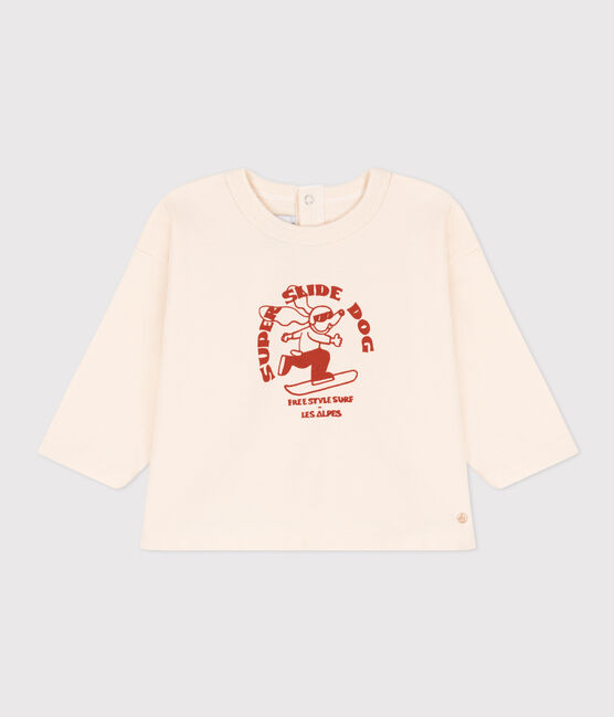 Langärmeliges Baby-T-Shirt aus Jersey AVALANCHE/ HARISSA