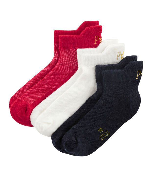 Set aus 3 Paar Kinderstr&uuml;mpfen Unisex vielfarbig
