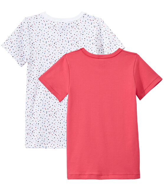 Mädchen-Kurzarmshirts im 2er-Set weiss LOT