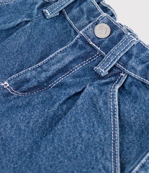 Baby-Hose aus einfarbigem Denim blau