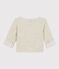 Baby-Cardigan aus Bio-Baumwolljersey in meliertem Grau beige MONTELIMAR CHINE