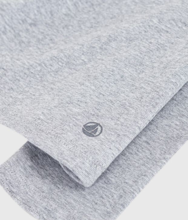 Lang&auml;rmeliges Damen-T-Shirt L&rsquo;Iconique aus Baumwolle mit Picotkante FUMEE CHINE