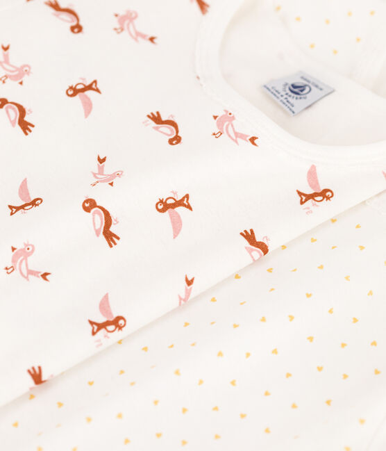 2er-Set Kinderpyjamas aus Baumwolle mit Herzmotiv für Mädchen variante 1
