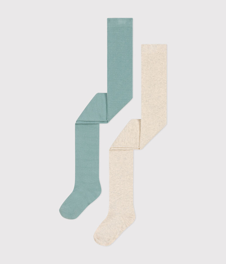 2er-Set Kinder-Strumpfhosen aus Baumwolljersey variante 1