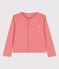 Cardigan aus Bio-Baumwolle für Mädchen rosa PAPAYE