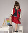 Kinder-Teddy-Blouson aus Molton, Mädchen - Jungen rot TERKUIT/weiss MARSHMALLOW