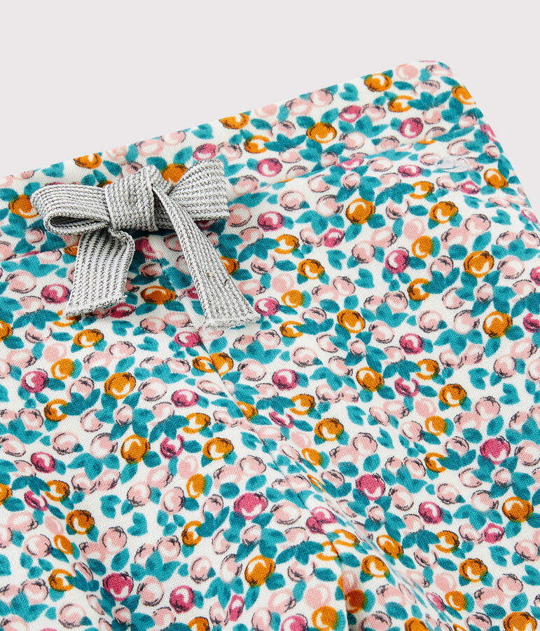 Baby-Hose f&uuml;r M&auml;dchen weiss/vielfarbig