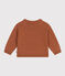 Baby-Cardigan aus Woll-/recyceltem Nylon braun ECUREUIL