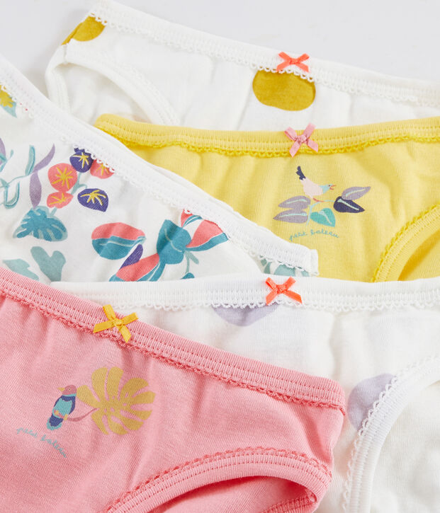 Set mit 5 Unterhosen mit Dschungel-Print f&uuml;r kleine M&auml;dchen vielfarbig