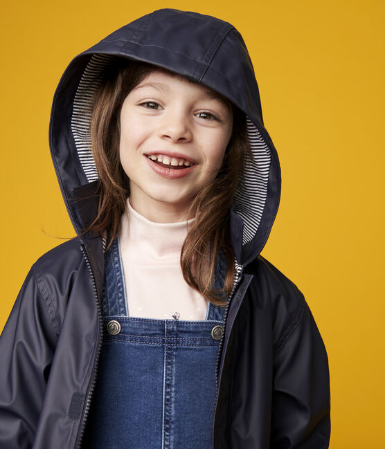Kinder-Regenjacke, Mädchen / Jungen blau SMOKING