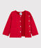 Baby-Cardigan aus Molton für Mädchen rot TERKUIT