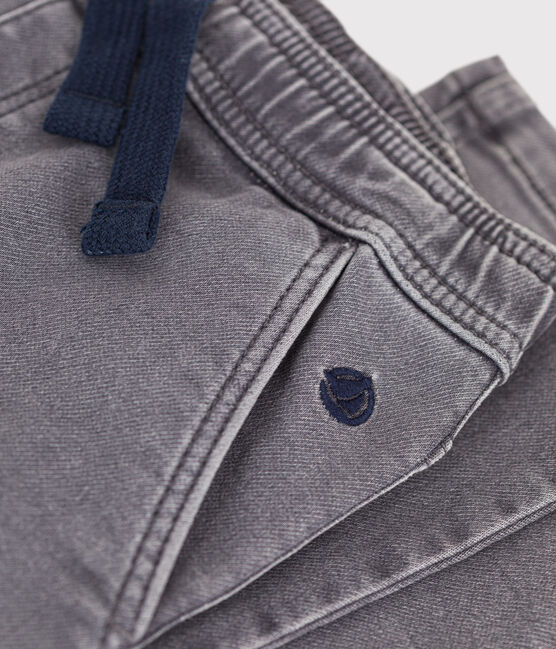 Umweltfreundliche Kinderhose in Regular-Fit-Passform aus Denim für Jungen grau GRIS DELAVE