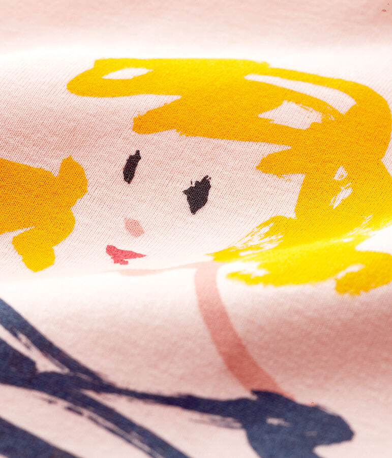 Kurz&auml;rmliges T-Shirt f&uuml;r M&auml;dchen rosa