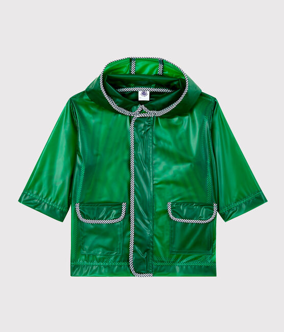 Transparente Unisex-Baby-Regenjacke grün PRADO