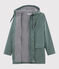 Regenjacke aus recyceltem Material und Bio-Baumwolle grün THUYA