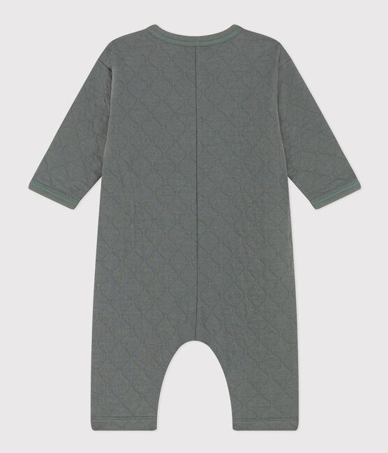 Langer Baby-Overall aus gestepptem Doppeljersey grün THUYA