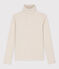 T-Shirt mit Rollkragen L’ICONIQUE aus Jacquardstrick beige MONTELIMAR CHINE