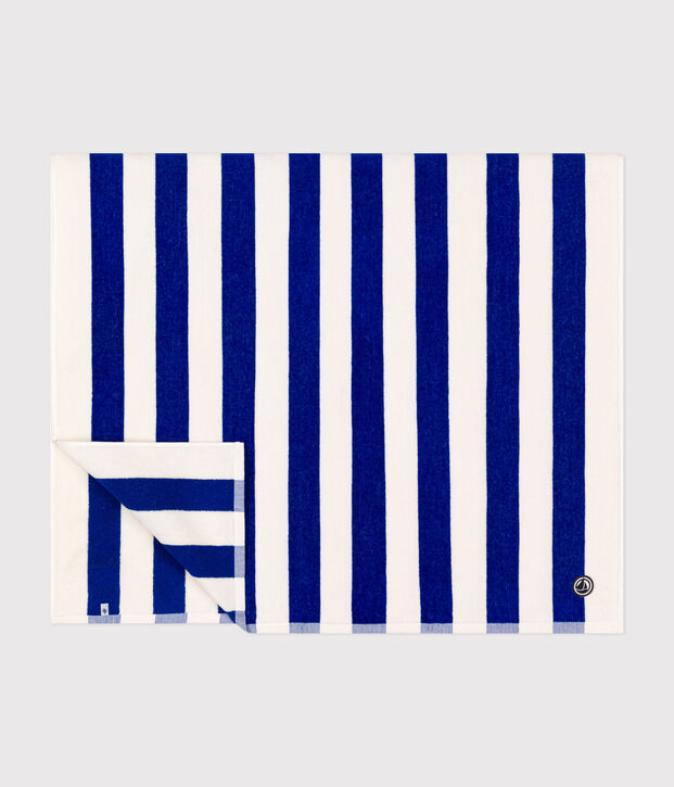 GESTREIFTES FROTTEE-STRANDTUCH vielfarbig