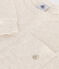 Langärmeliges Kinder-T-Shirt aus geflammten Jersey für Jungen beige MONTELIMAR CHINE