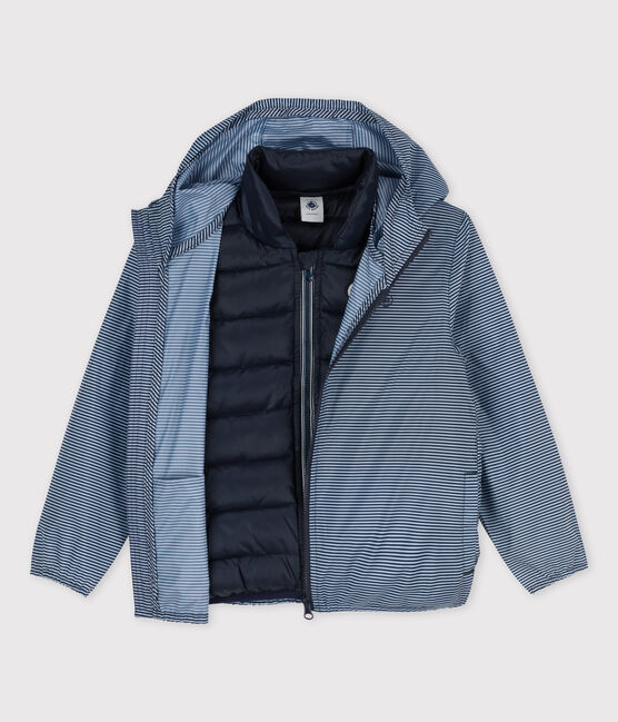 3-in-1-Kinder-Windjacke Mädchen – Jungen blau SMOKING