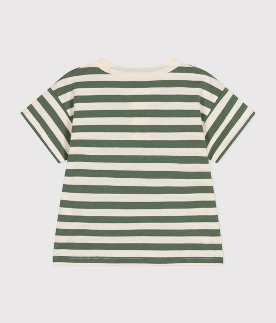 Kurzärmeliges Baby-T-Shirt aus Jersey grün CROCO/ AVALANCHE