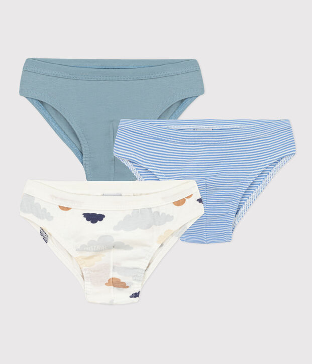 3er-Set Slips aus Baumwolle f&uuml;r Jungen vielfarbig