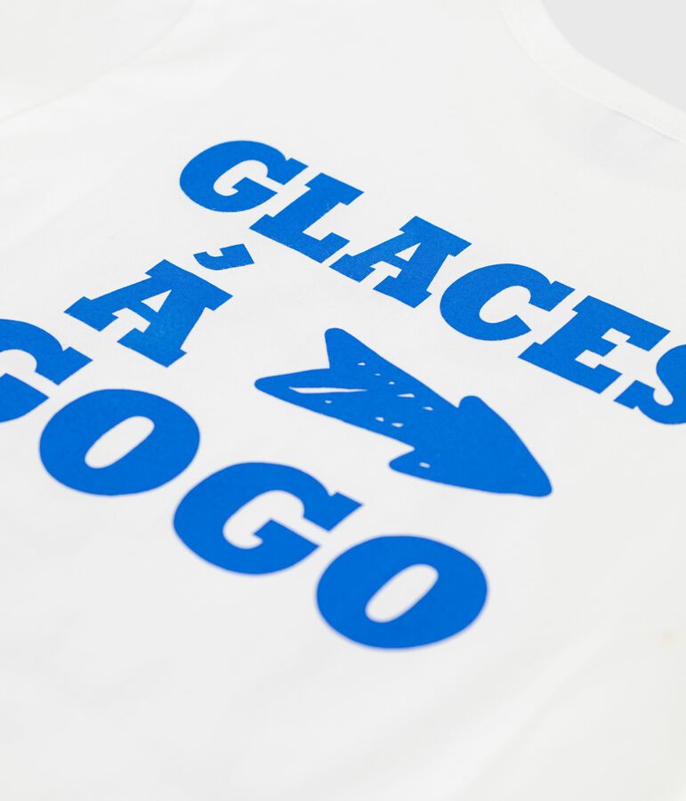 Kurz&auml;rmeliges Kinder T-Shirt aus Baumwolle weiss