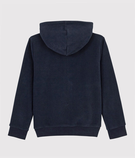 Kinder-Fleecejacke mit Kapuze für Mädchen / Jungen blau SMOKING