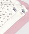 Set lang&auml;rmeliger Baby-Bodys aus Baumwolle mit Blaubeeren vielfarbig