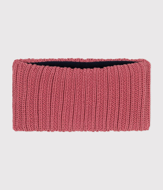 Baby-Schlauchschal aus Strick mit Fleece-Futter rosa ROSEWOOD