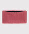 Baby-Schlauchschal aus Strick mit Fleece-Futter rosa ROSEWOOD