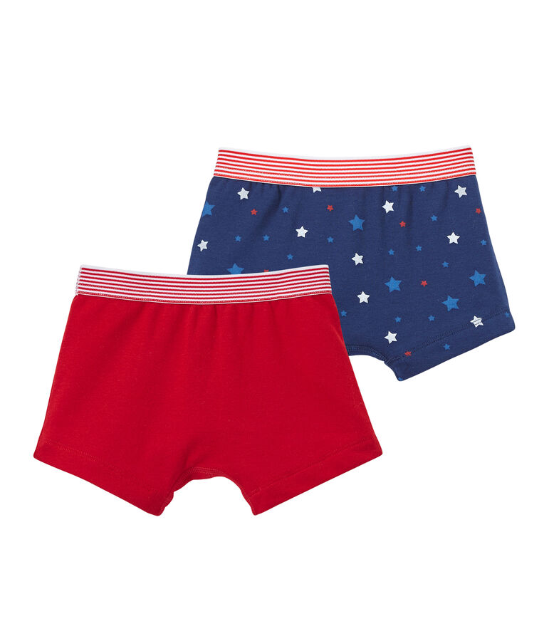 Jungen-Boxershorts im 2er-Set weiss LOT