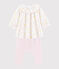 Baby-Kleid und Leggings aus Bio-Baumwolle weiss MARSHMALLOW/weiss MULTICO