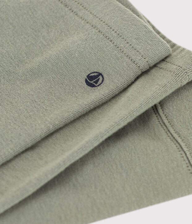 Einfarbige Baby-Leggings aus Baumwolle gr&uuml;n