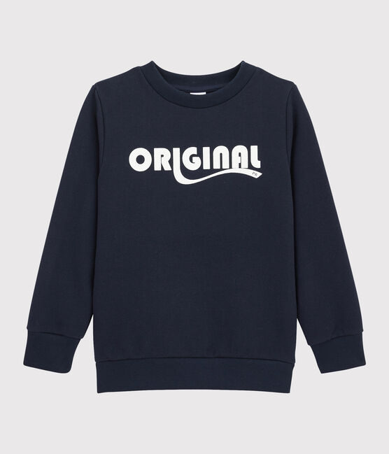 Kinder-Sweatshirt für Jungen blau SMOKING