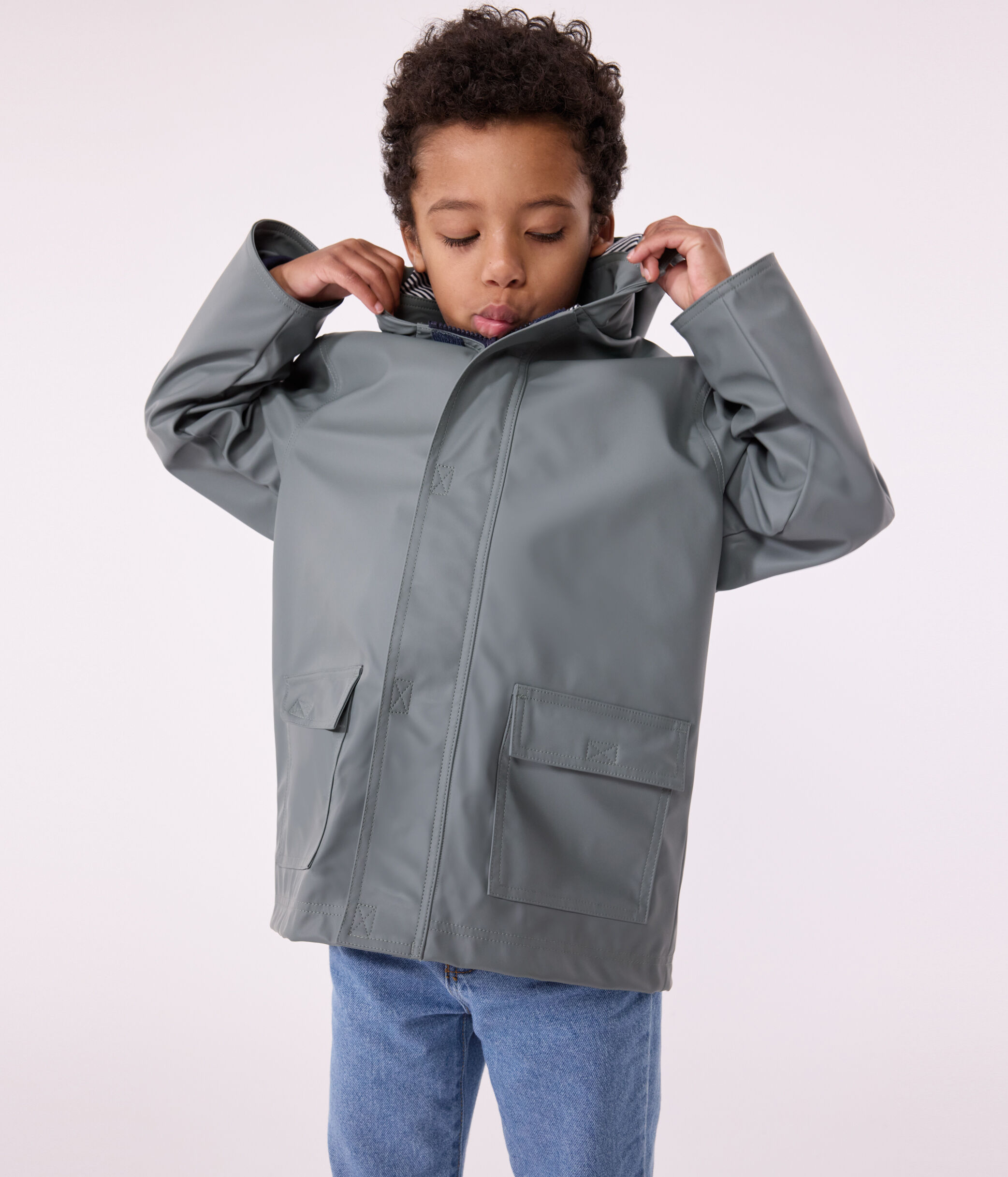 Klassische Kinder-Regenjacke für Mädchen und Jungen THUYA