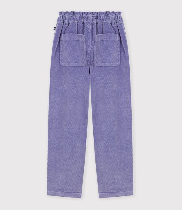 Kinder-Hose aus Feincord violett