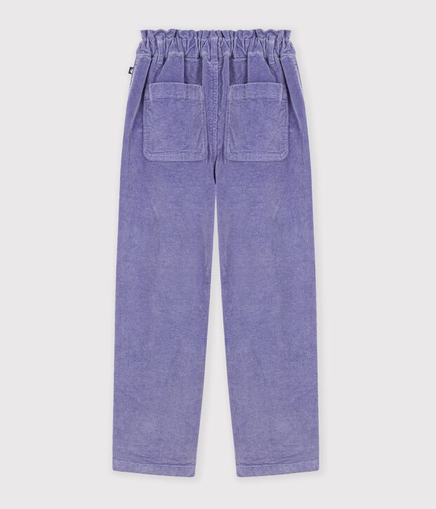Kinder-Hose aus Feincord violett