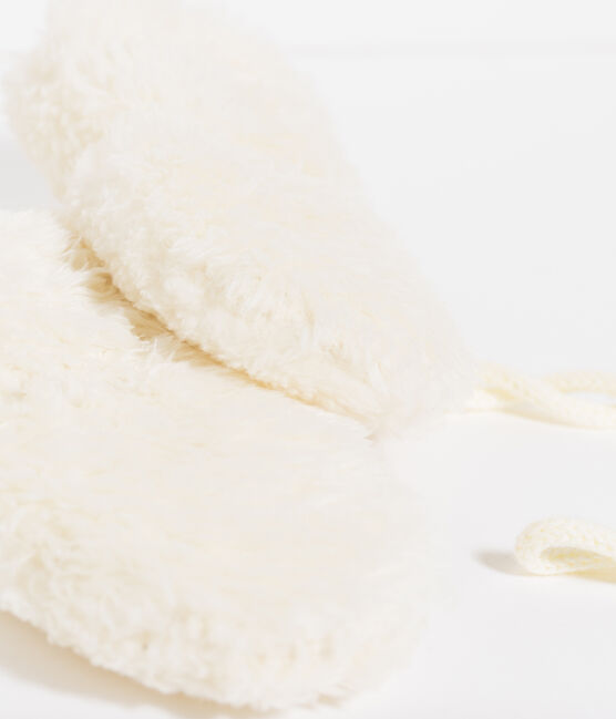 Baby-Fäustlinge für Mädchen weiss MARSHMALLOW