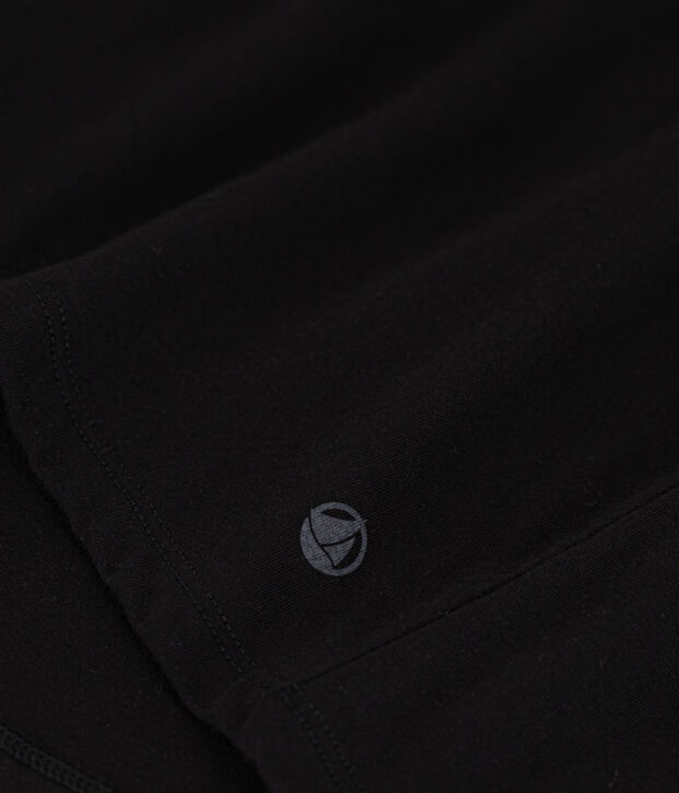Lang&auml;rmeliges Damen-T-Shirt Le Droit mit Rundhalsausschnitt aus feinem Jersey schwarz