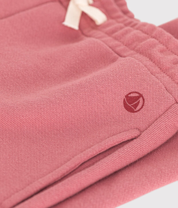 Kinder-Jogginghose aus Molton f&uuml;r M&auml;dchen rosa