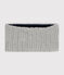 Baby-Schlauchschal aus Strick mit Fleece-Futter grau CHATON CHINE