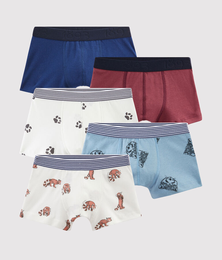 Set mit 5 Boxershorts f&uuml;r kleine Jungen vielfarbig