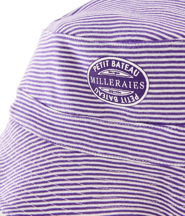 Wendbarer Hut f&uuml;r Damen weiss/violett/gelb
