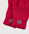 Kinderhandschuhe für Mädchen und Jungen rot TERKUIT