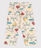 Baby-Hose aus bedrucktem Jersey weiss AVALANCHE/ MULTICO