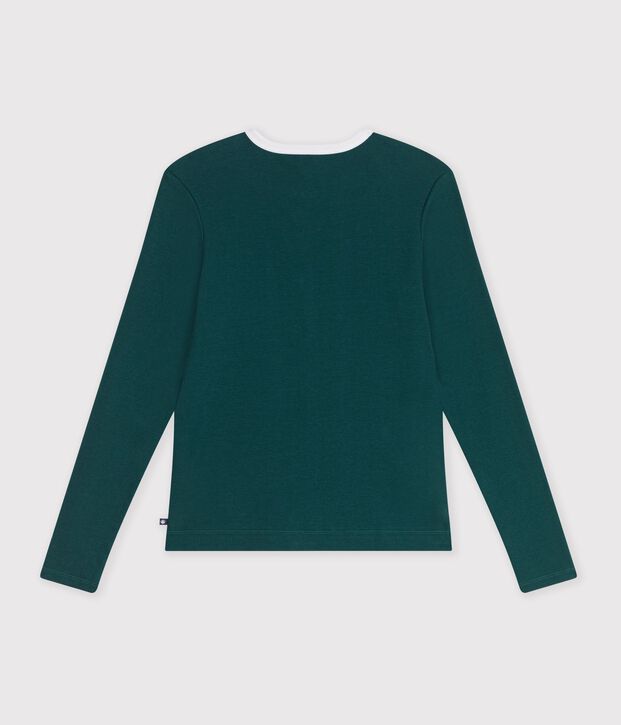 Damen-Cardigan aus einfarbiger Baumwolle TREE