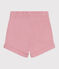 Baby-Shorts aus einfarbiger Baumwolle rosa CHARME