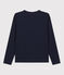 T-Shirt LE DROIT aus Baumwolle mit V-Ausschnitt für Damen blau SMOKING