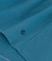 Damen-T-Shirt LE DROIT aus Baumwolle mit V-Ausschnitt blau POLOCHON